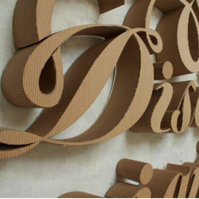 Буквы из картона